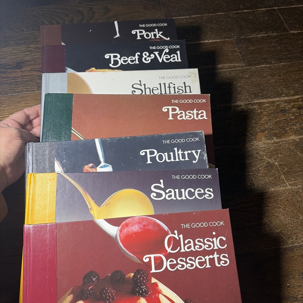 Set Of 7 Vintage Time Life THE GOOD COOK series Techniques & Recipes Cookbooks